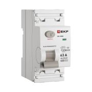 Выключатель дифференциального тока 2п 63А 30мА тип AC 6кА ВД-100N электромех. PROxima EKF E1026M6330