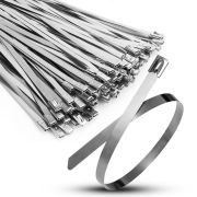 Хомут кабельный 7.9х400 сталь ANSI 316 TOKOV ELECTRIC TKE-HM316-7.9-400-N/100