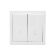 Выключатель 2-клав. проходной LETO бел. LEZARD 752-0200-106