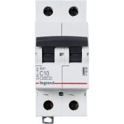 Выключатель автоматический модульный 2п C 10А 4.5кА RX3 ИЭК Leg 419695