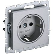 Розетка BRITE РС14-1-0-БрА 16А с заземл. защ. шторки механизм алюм. IEK BR-R14-16-K47