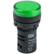 Лампа светосигнальная AD22DS d22мм 12В AC/DC зел. KARAT IEK BLS10-ADDS-012-K06
