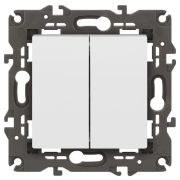 Переключатель 2-кл. СП Elegance 14-1106-01 10А IP20 250В 10AX механизм бел. Эра Б0034243