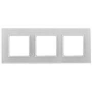 Рамка 3-м 14-5103-01 стекло Elegance бел.+бел. Эра Б0059170